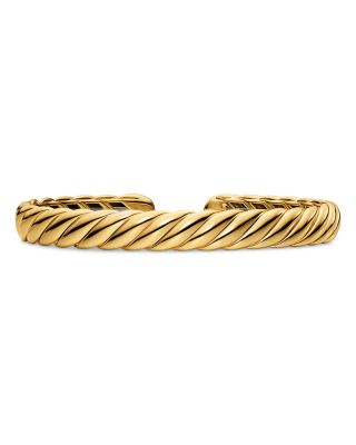 Sculpted Cable Flex Bracelet Collection in 18K Yellow Gold, 7.5mm
