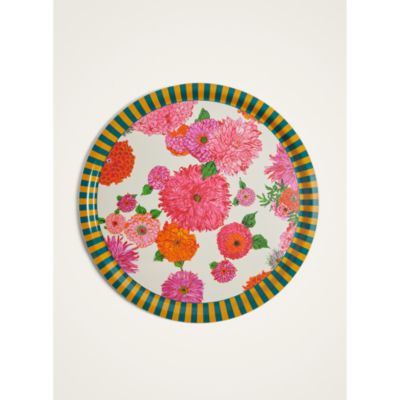 Bright Blooms Large Round Tray image
