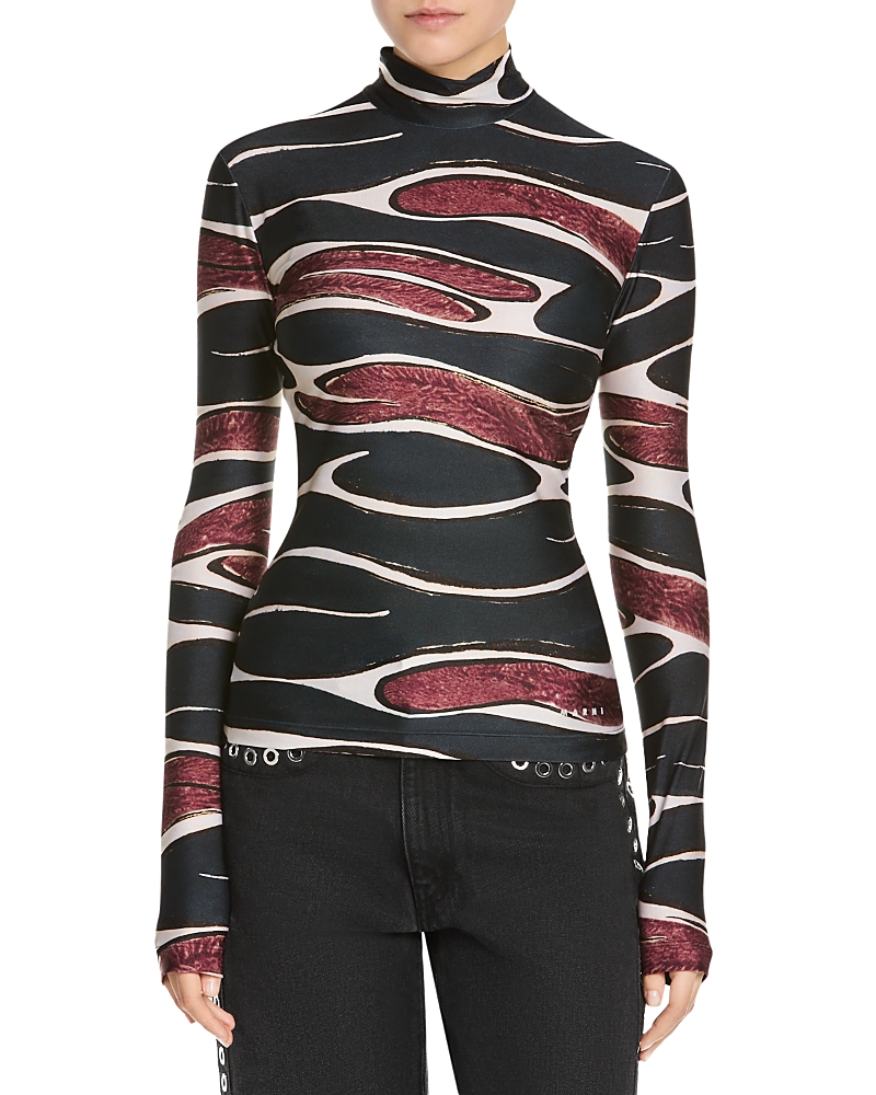 Marni Printed Long Sleeve T Shirt