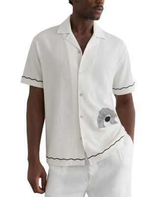 Solano Short Sleeve Textured Printed Shirt