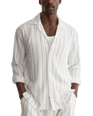 Ford Long Sleeve Textured Stripe Shirt