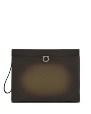 Gancini Leather Pouch