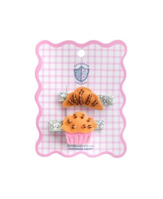 Breakfast Pastry Hair Clips, Set of 2