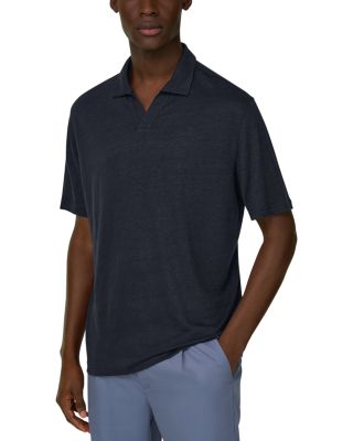 Stretch Linen Jersey Polo Shirt