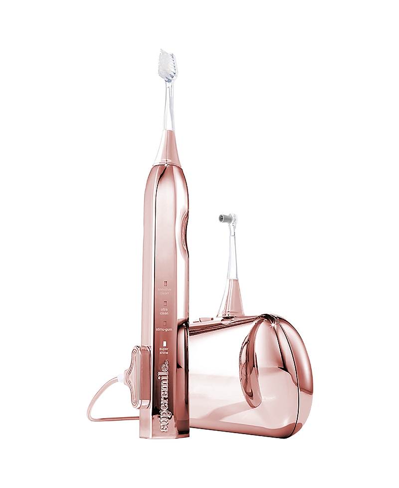 Supersmile Zina45 Sonic Pulse Toothbrush Chrome Rose Gold with Case