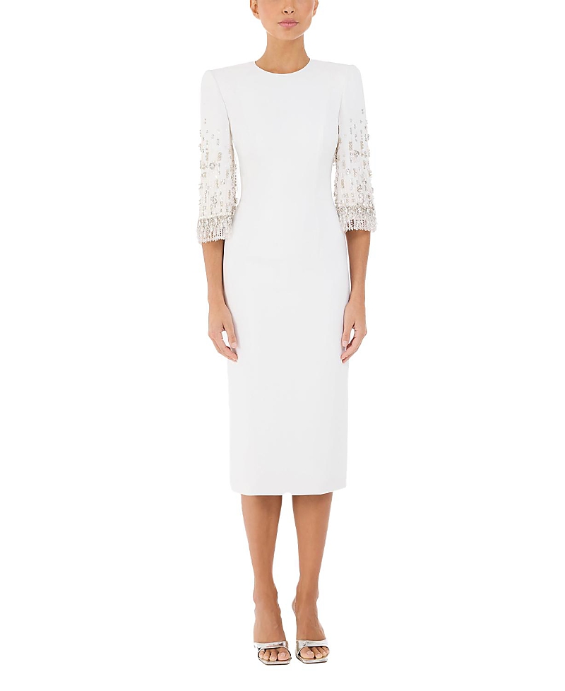 Jenny Packham Ebba Crystal-Embellished Midi Dress