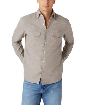  Morgan Workshirt Luxe Flannel Micro Check Shirt