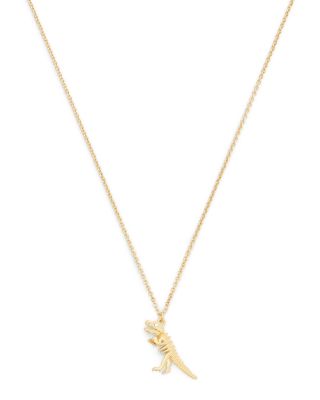 Skeletal Rexy Pendant Necklace, 16-18"