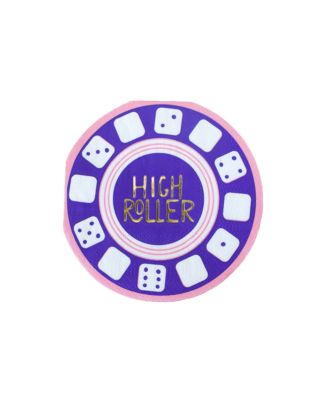  High Roller Game Night Paper Cocktail Napkins, Set of 16