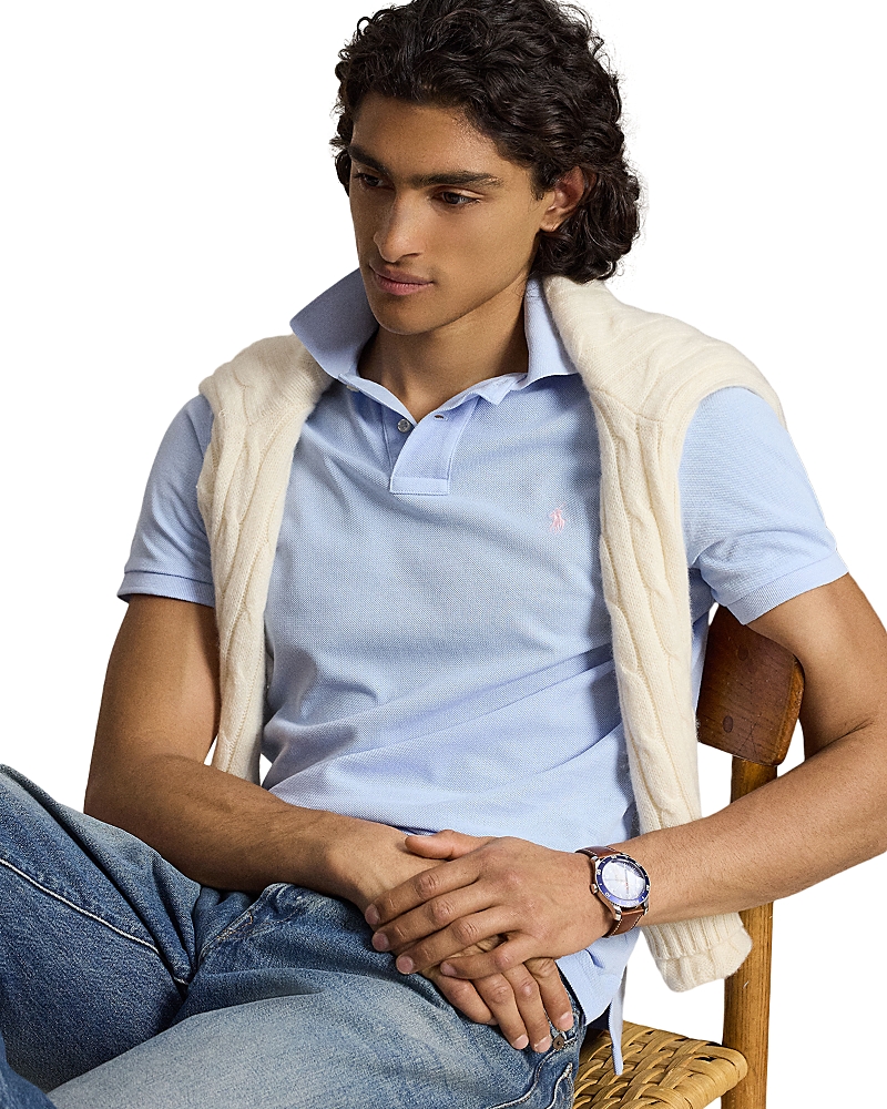 Polo Ralph Lauren Custom Slim Fit Mesh Polo Shirt
