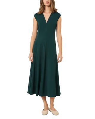Wkdmaster Green V Neck Midi Dress