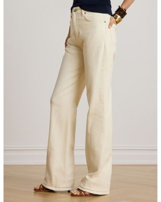 High Rise Straight Jeans in Cream - thumbnail 4