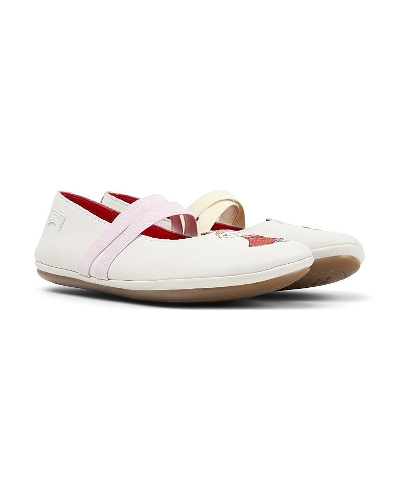 Camper Girls' Right Mismatched Leather Flats By Moomin - Toddler, Little Kid, Big Kid