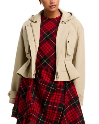 Short Belted Peplum Jacket