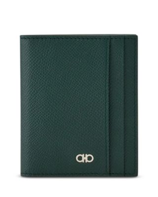 Moss Green Pebble Logo Card Holder