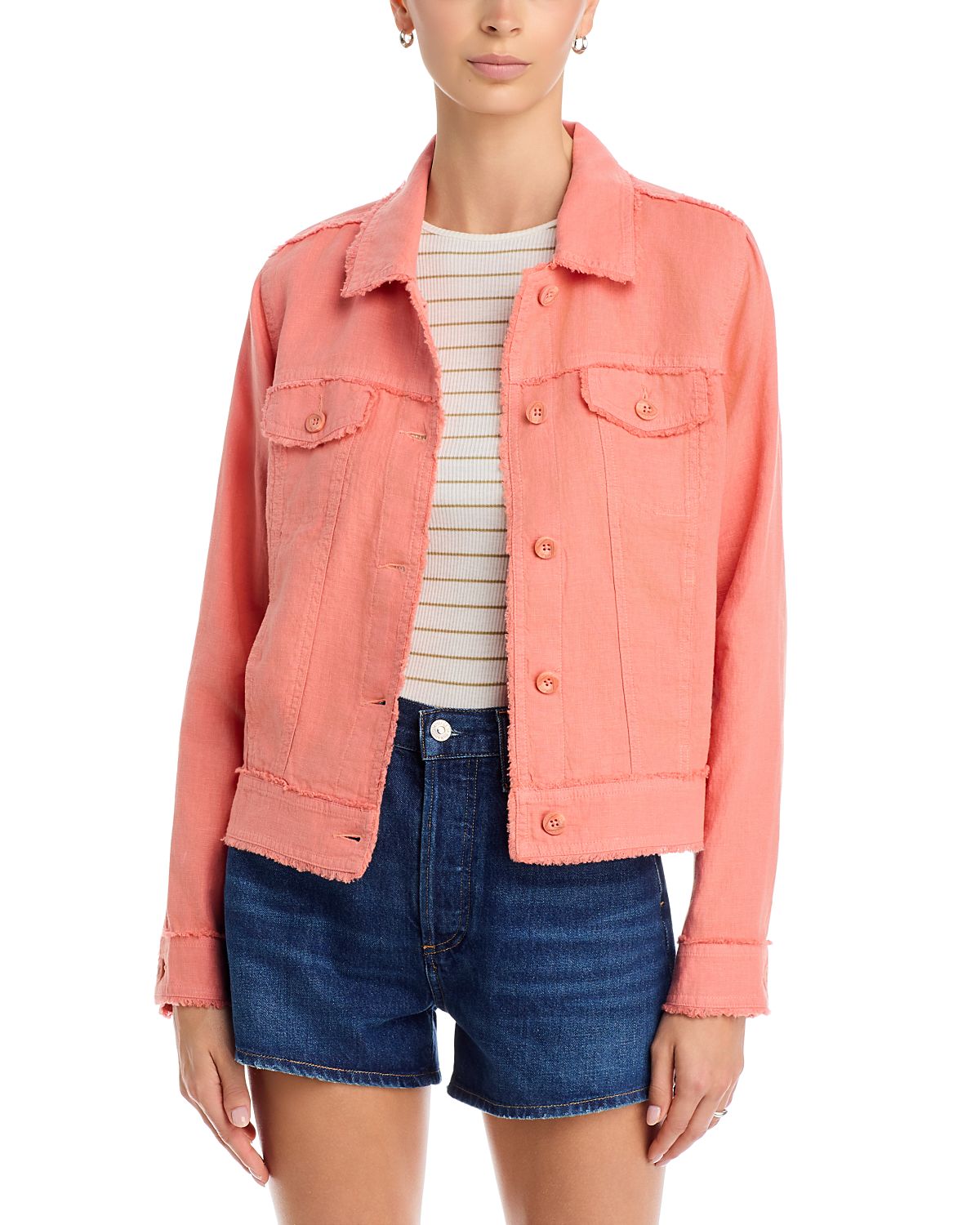 Tommy Bahama Two Palms Raw-Edge Linen Jacket