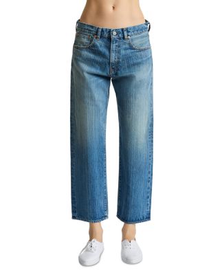 Lucy Mid Rise Boyfriend Jeans in Lexington Blue