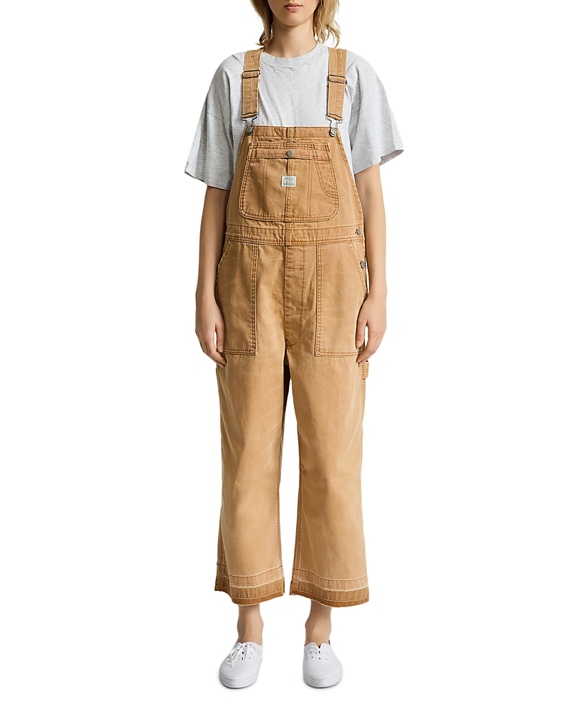Denimist Relaxed Overalls in Worn Khaki