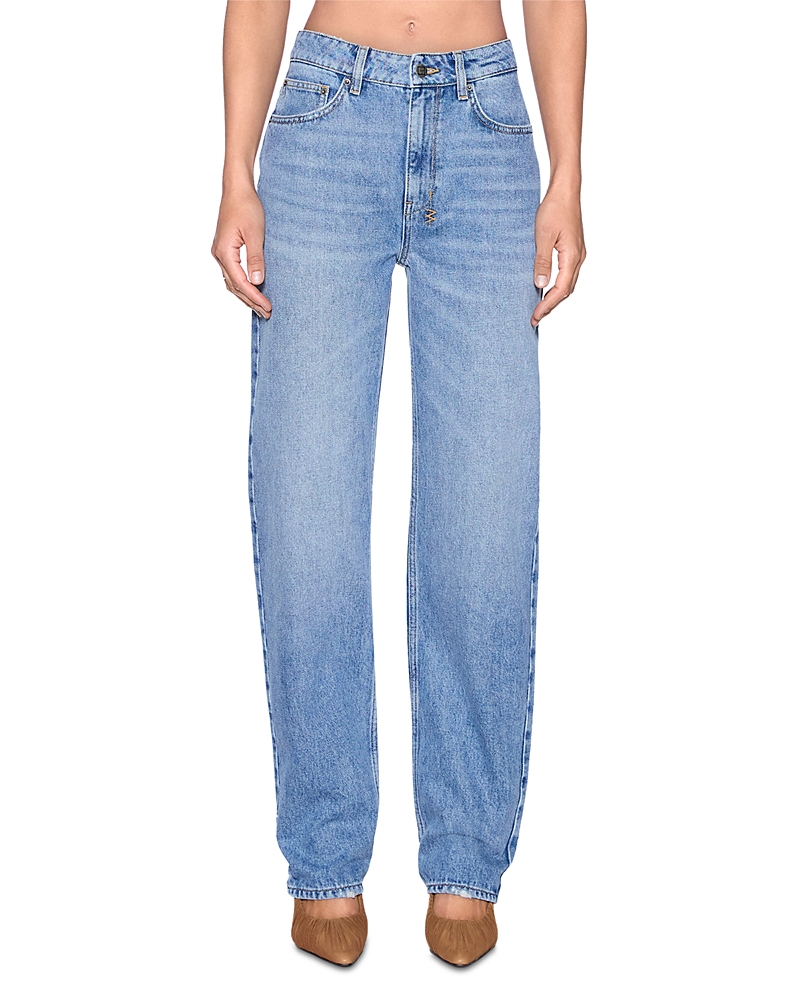 Ksubi Playback 2.0 Horizon Mid Rise Straight Jeans in Denim