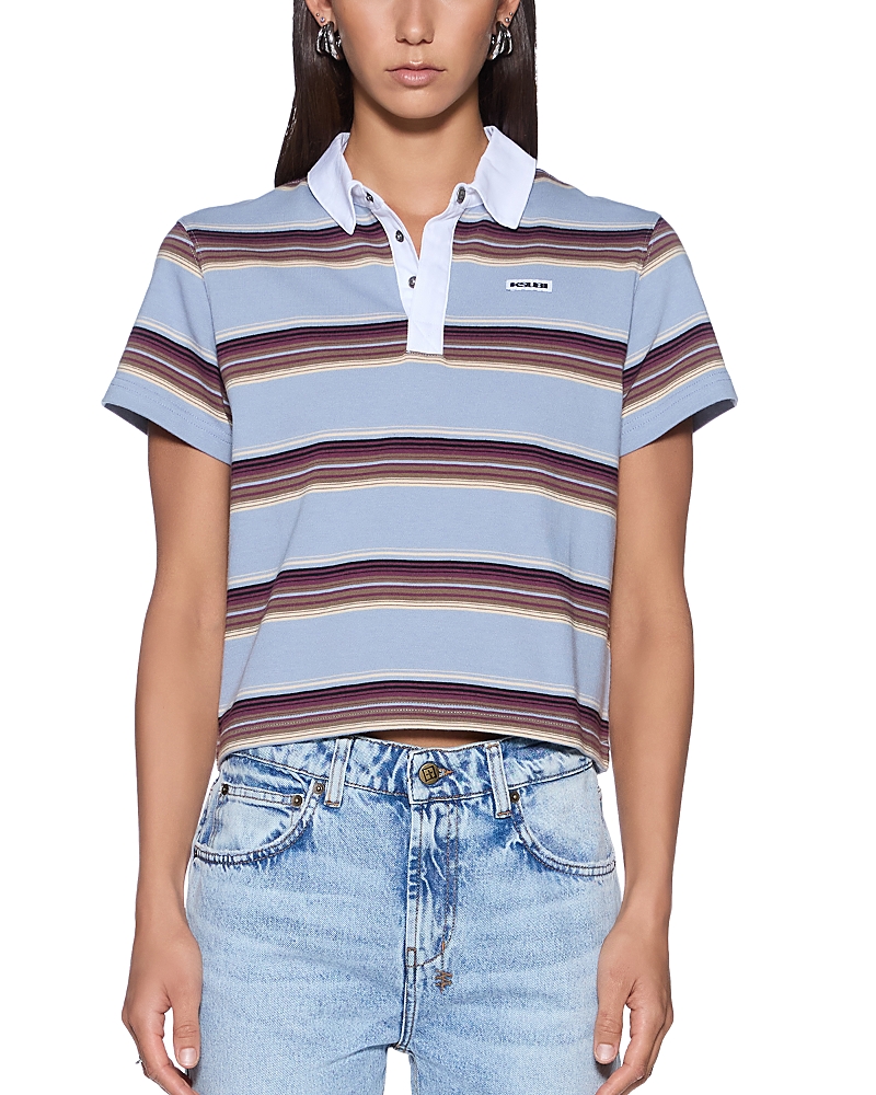 Ksubi Sott Shrunken Multi Stripe Polo