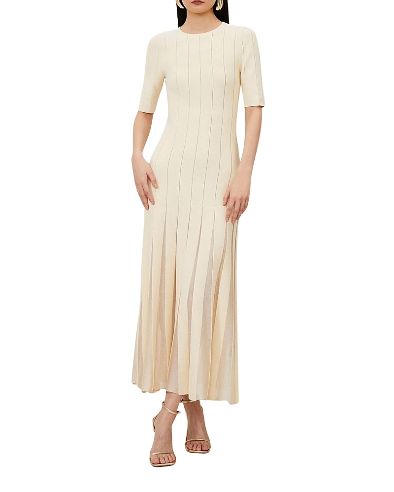 Karen Millen Petite Knit Full Skirt Midi Dress