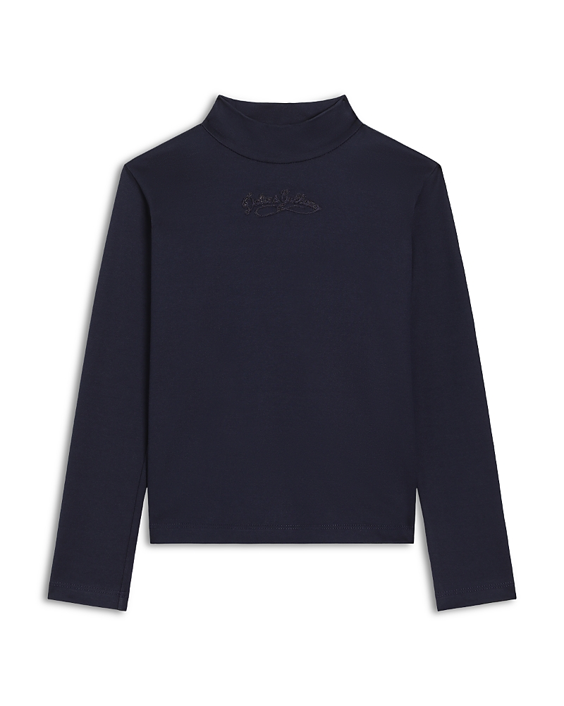 Dolce & Gabbana Girls' Long Sleeve Mock Neck Top - Little Kid, Big Kid