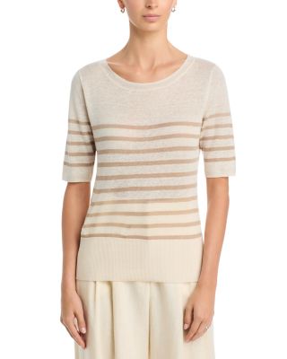 Linen Boat Neck Top