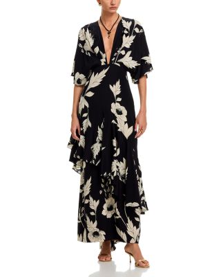 Johanna Ortiz Tescoro Escondito Silk Maxi Dress