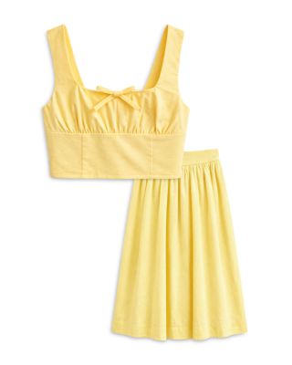 Girl's Hallie Solid Top & Maxi Skirt - Big Kid
