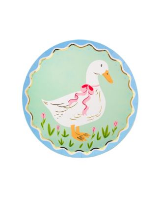  Silly Goose Small Paper Plates, Set of 8
