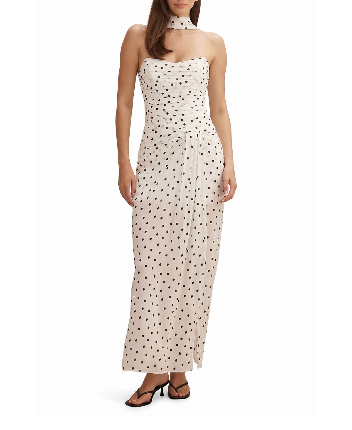 Ever New Women's Arli Strapless Ruched Maxi Dress