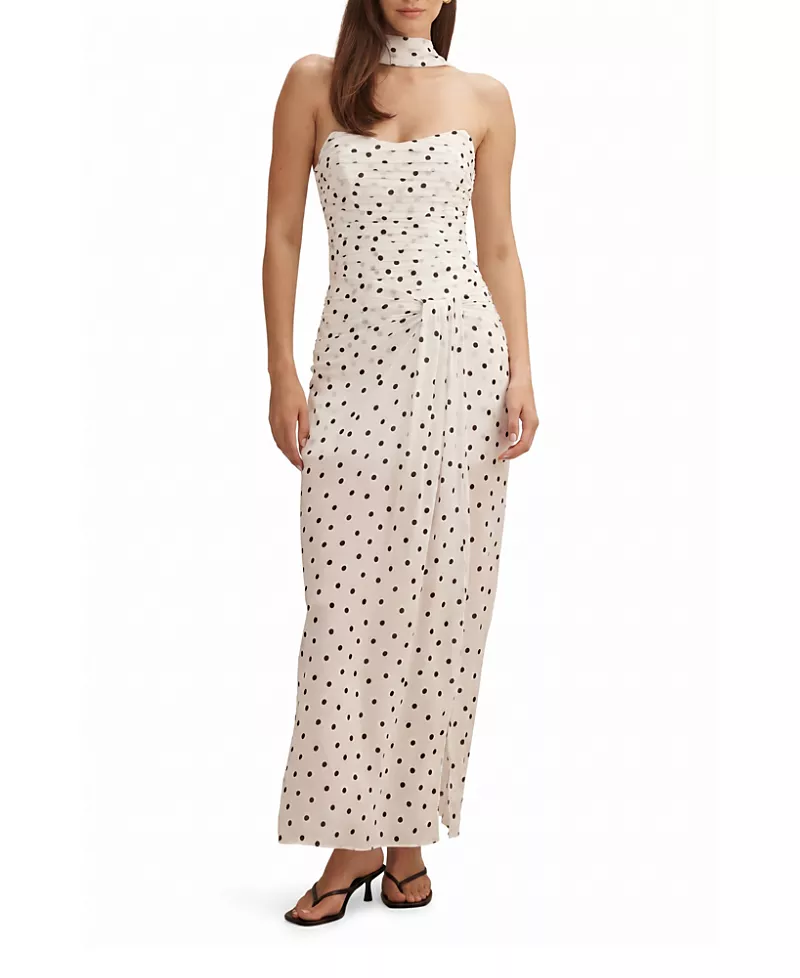 Ever New Women's Arli Strapless Ruched Maxi Dress