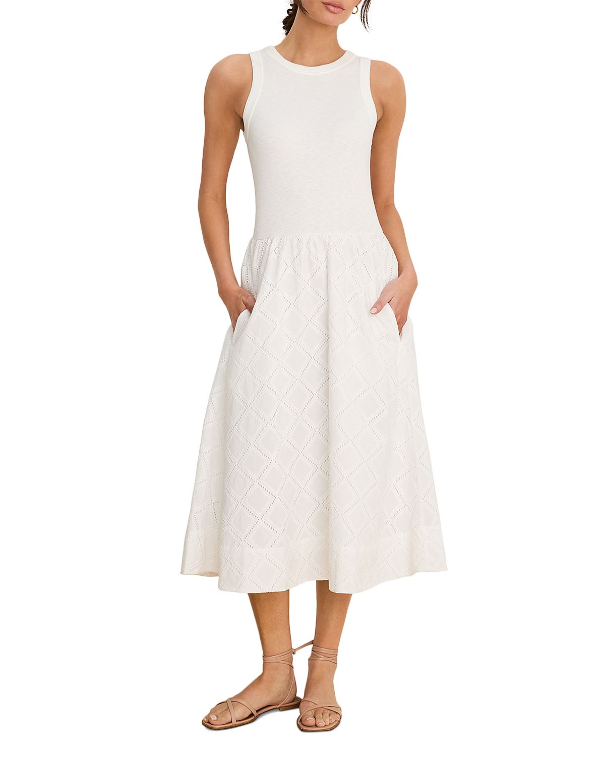 Nic+Zoe Diamond Eyelet Sophia Dress