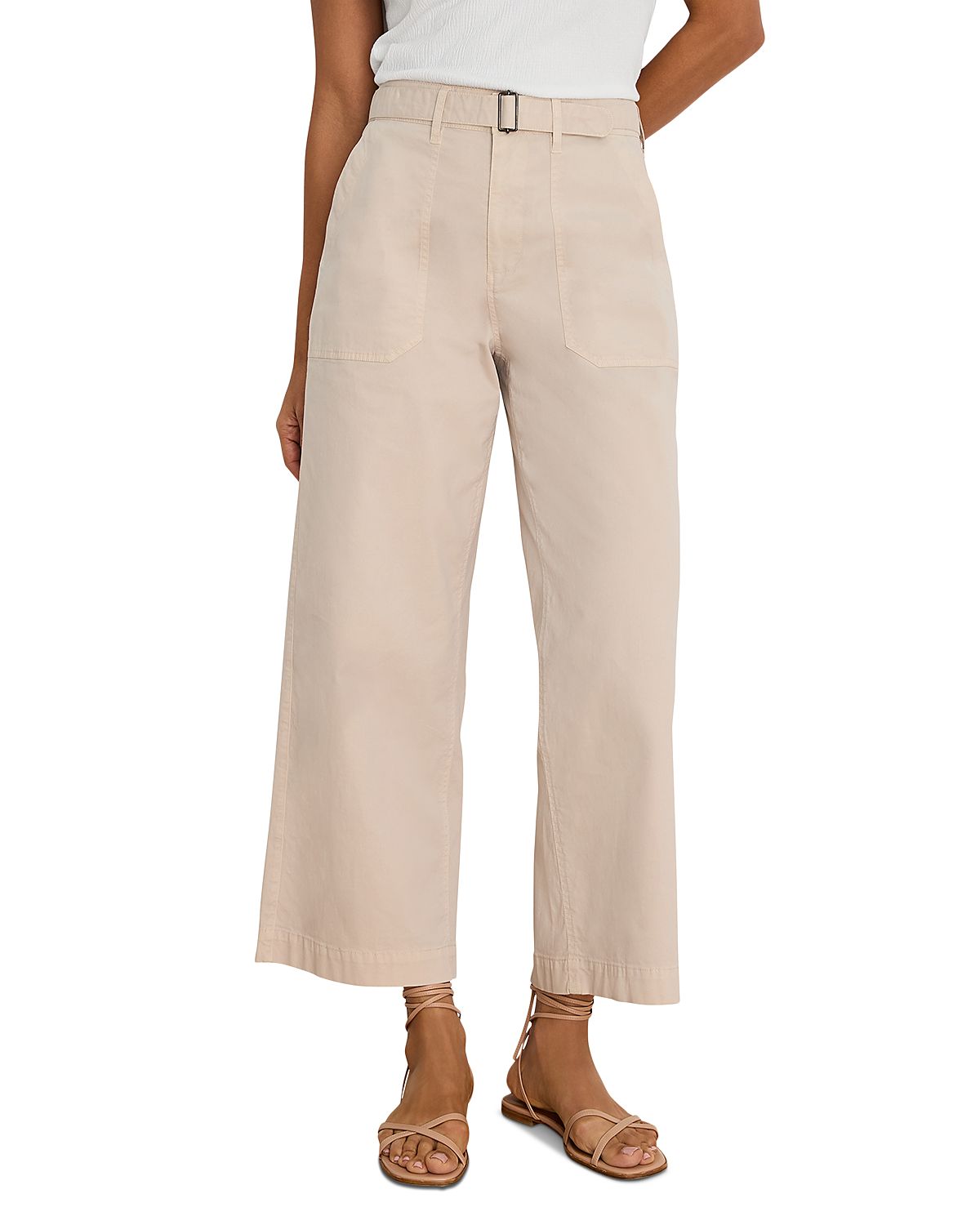 Nic+Zoe Highland Soft Stretch Wide Leg Belted Ankle Pants