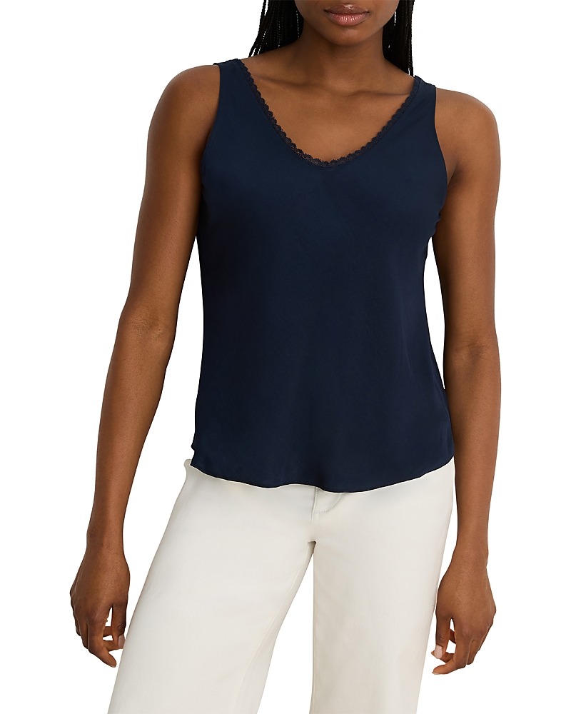 Nic+Zoe Day Gloss Lace Trim Tank