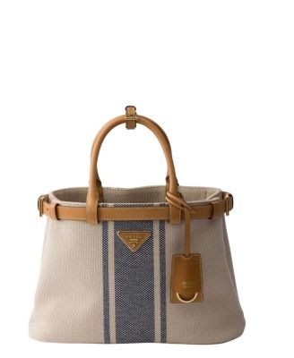  Buckle Small Canvas And Leather Bag