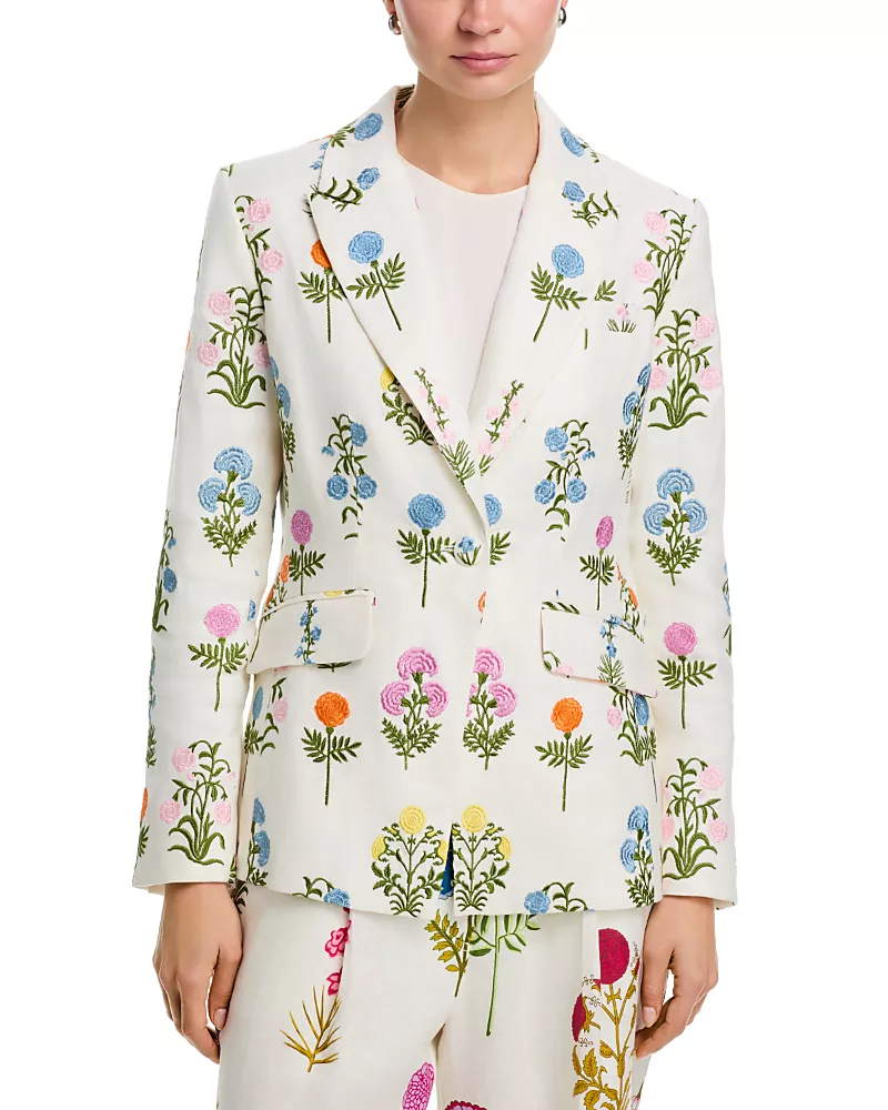 Elie Tahari The Amelia Embroidered Blazer