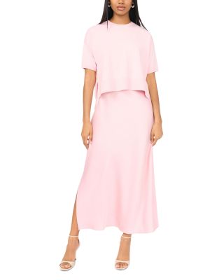 Vince Camuto — Vince Camuto Short Sleeve Dolman Sweater & Slip Dress