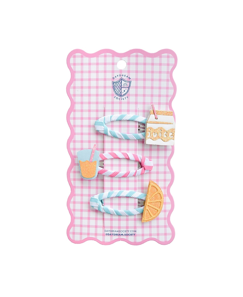 Jollity & Co. Juice Themed Hair Clips, Set of 3