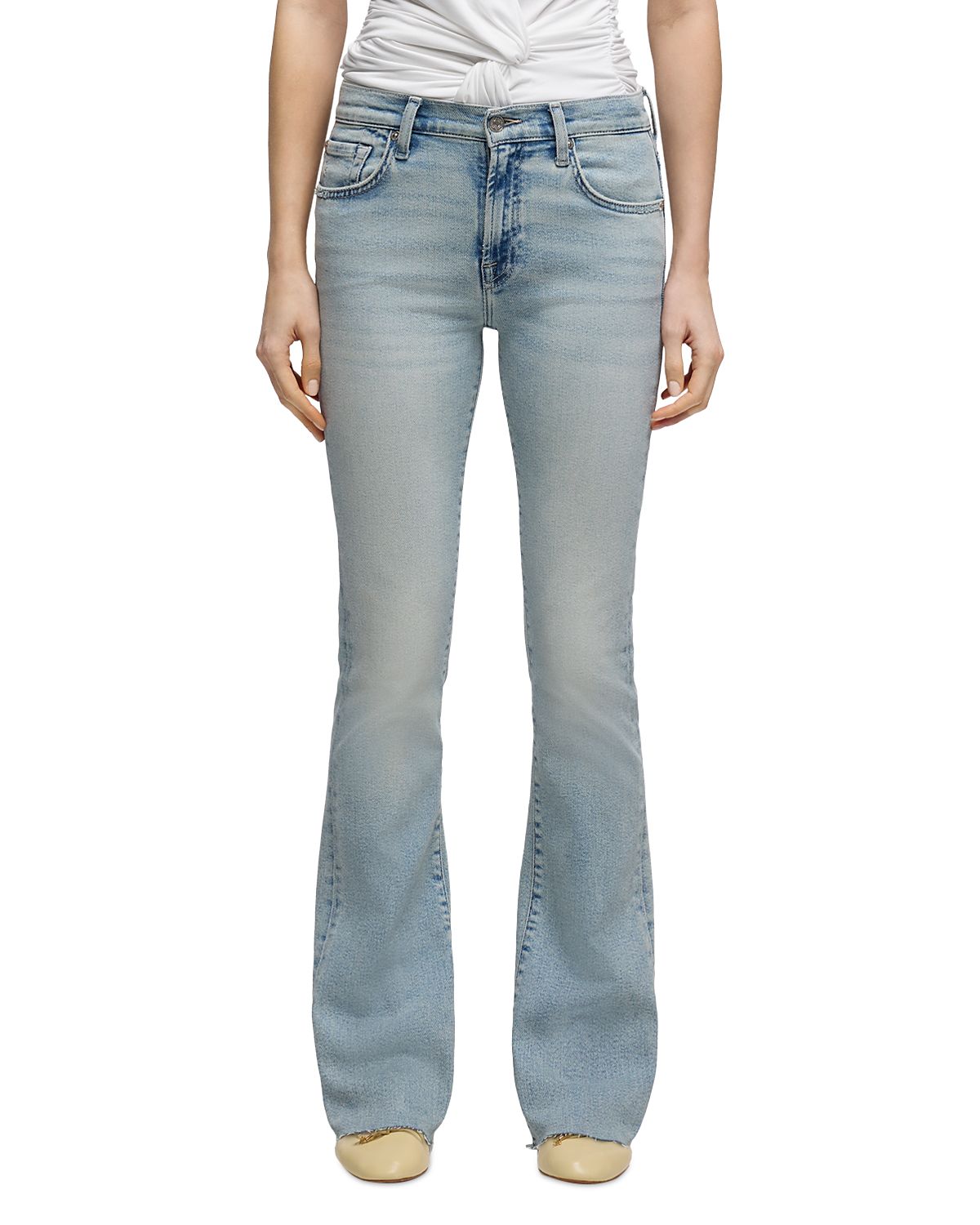 7 For All Mankind Tailorless High Rise Bootcut Jeans