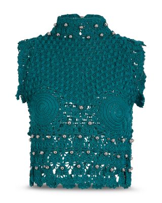 Beaded Crochet Top
