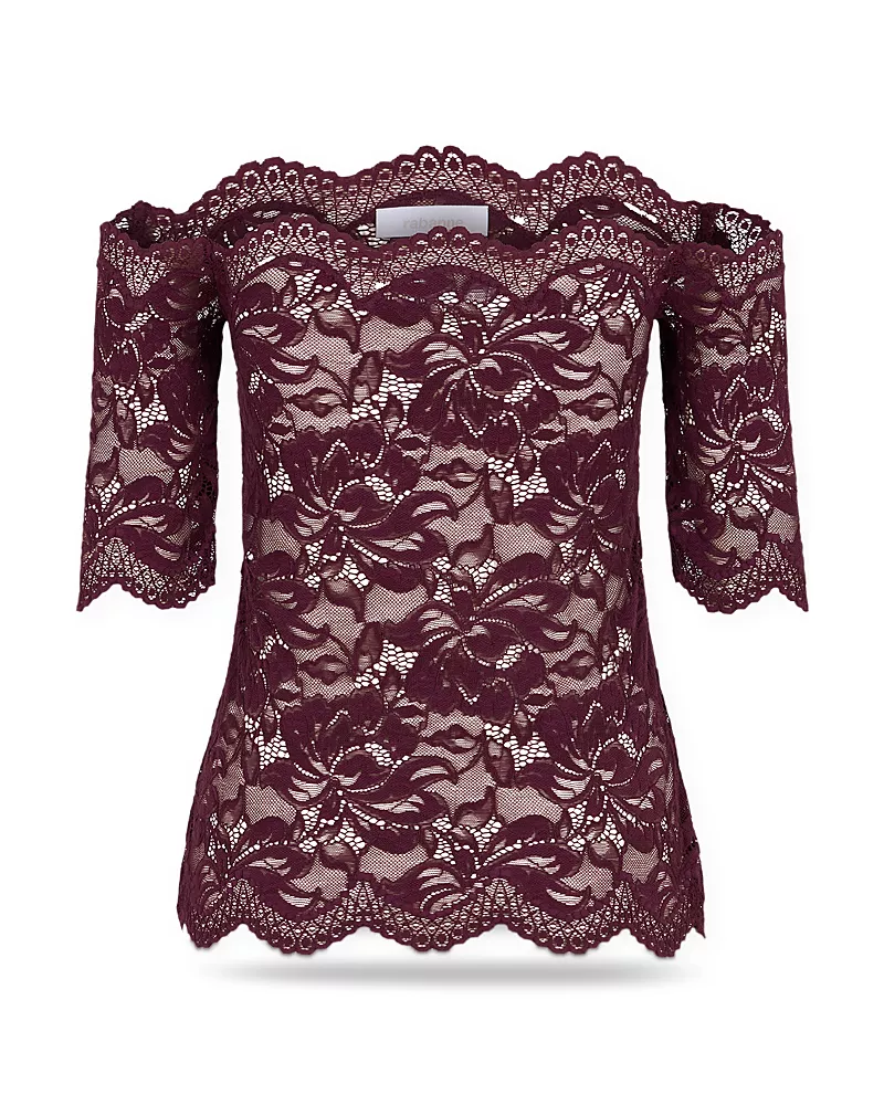 Rabanne Scalloped Lace Top