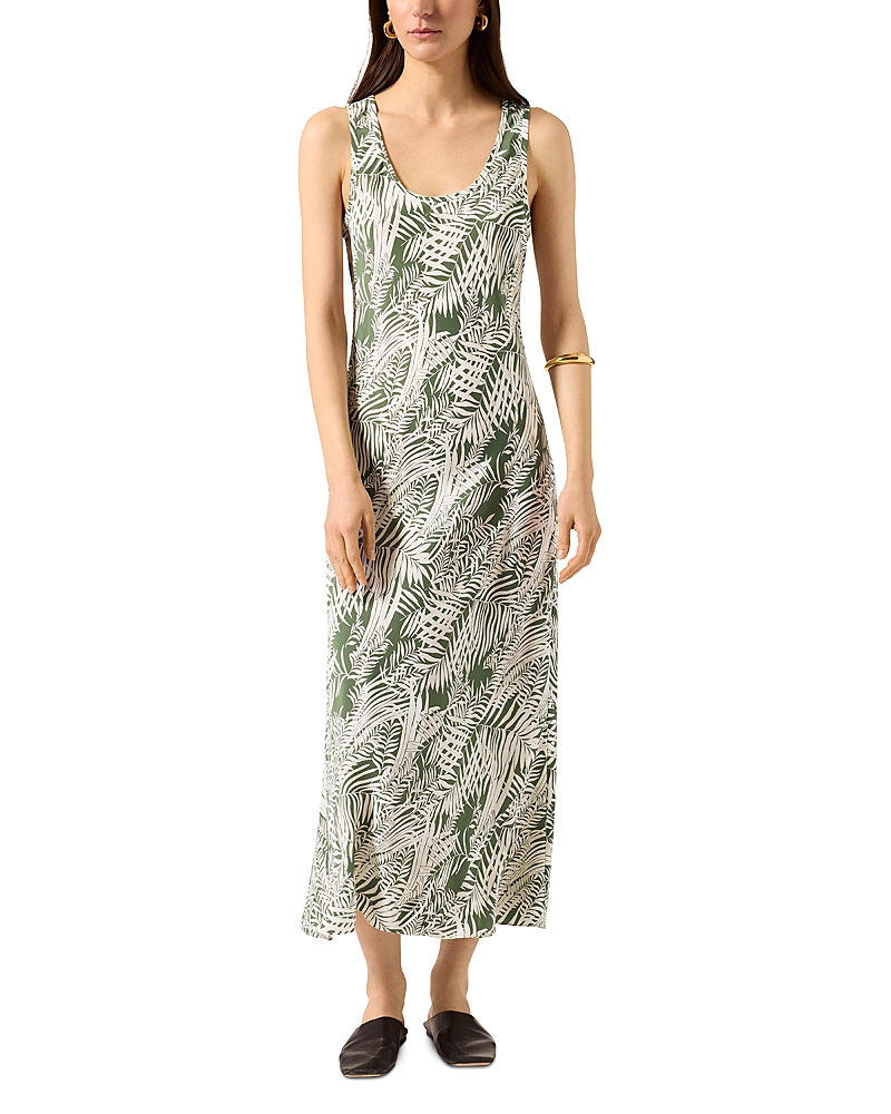 Argent Silk Tank Dress