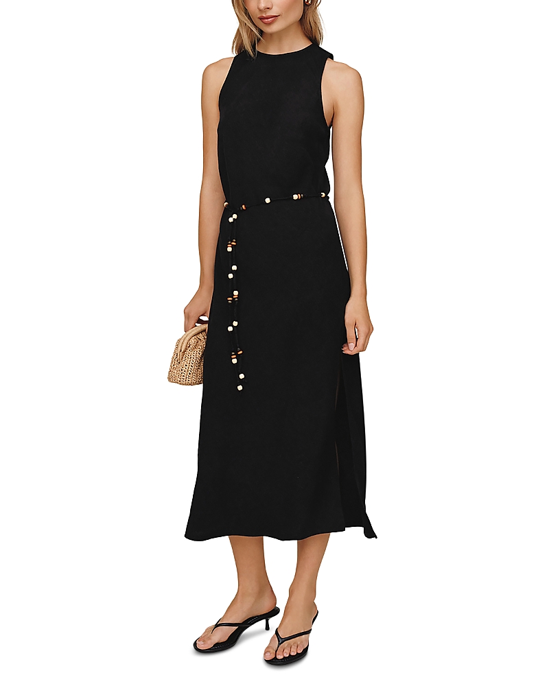 Bella Dahl Beaded Belt Bias Midi Dress