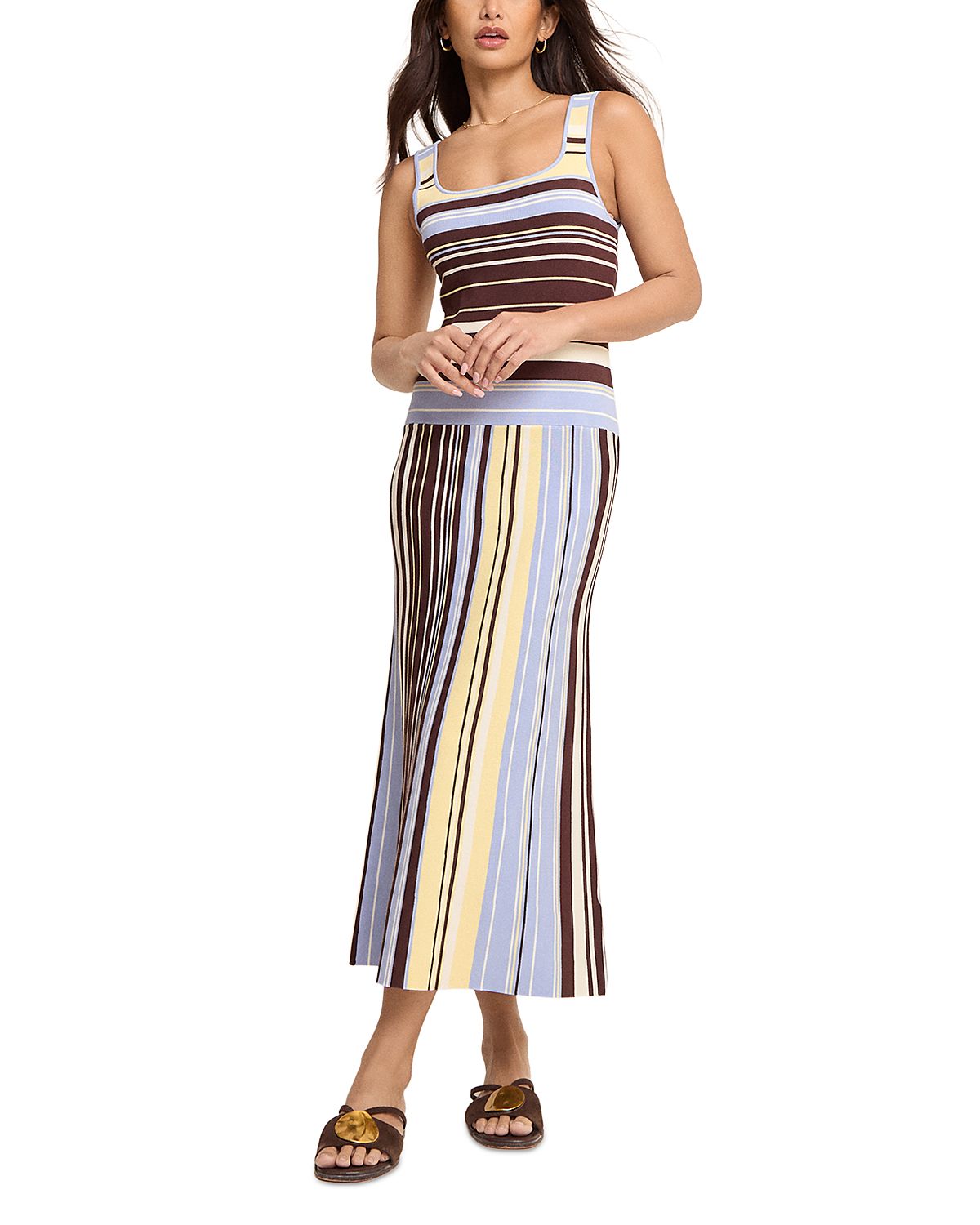 Nobody's Child Multi Stripe Knit Dress