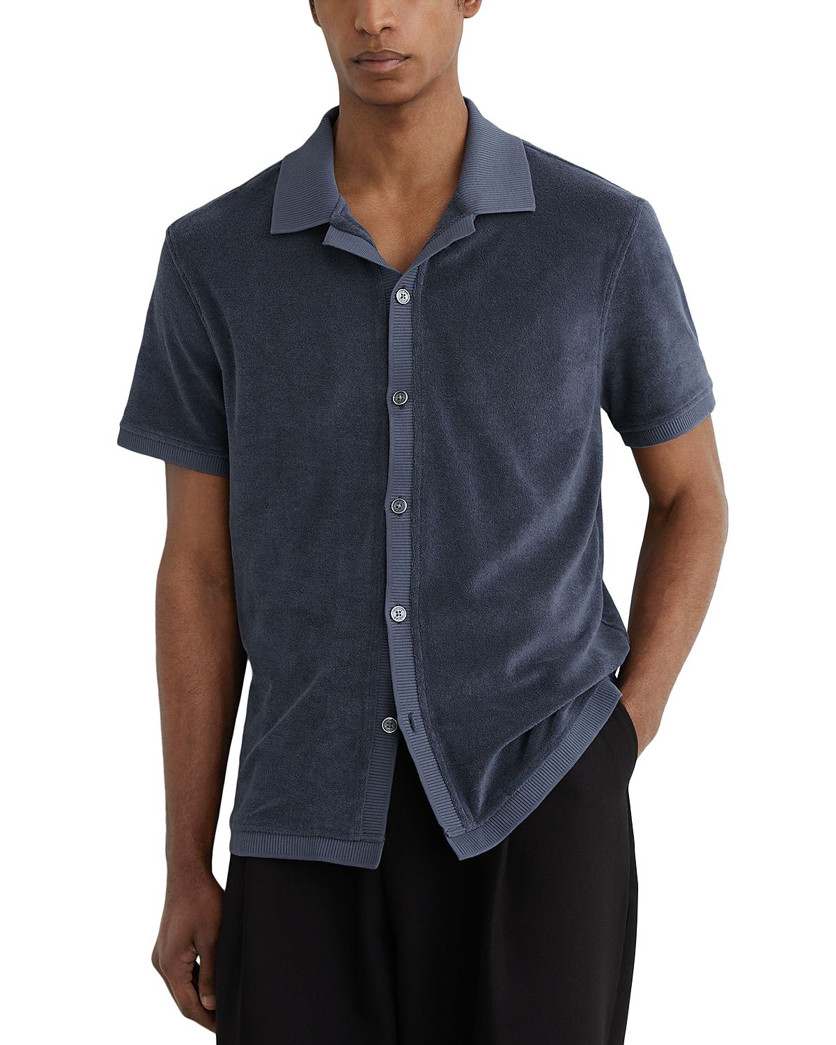 Reiss Eden Short Sleeve Towelling Shirt