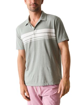 Iceberg Green Stripe Resort Polo Shirt
