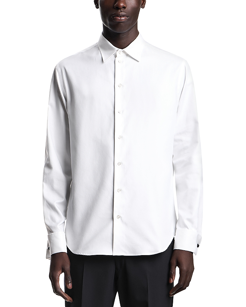 Emporio Armani Essentials Cotton Dress Shirt with French Cuffs