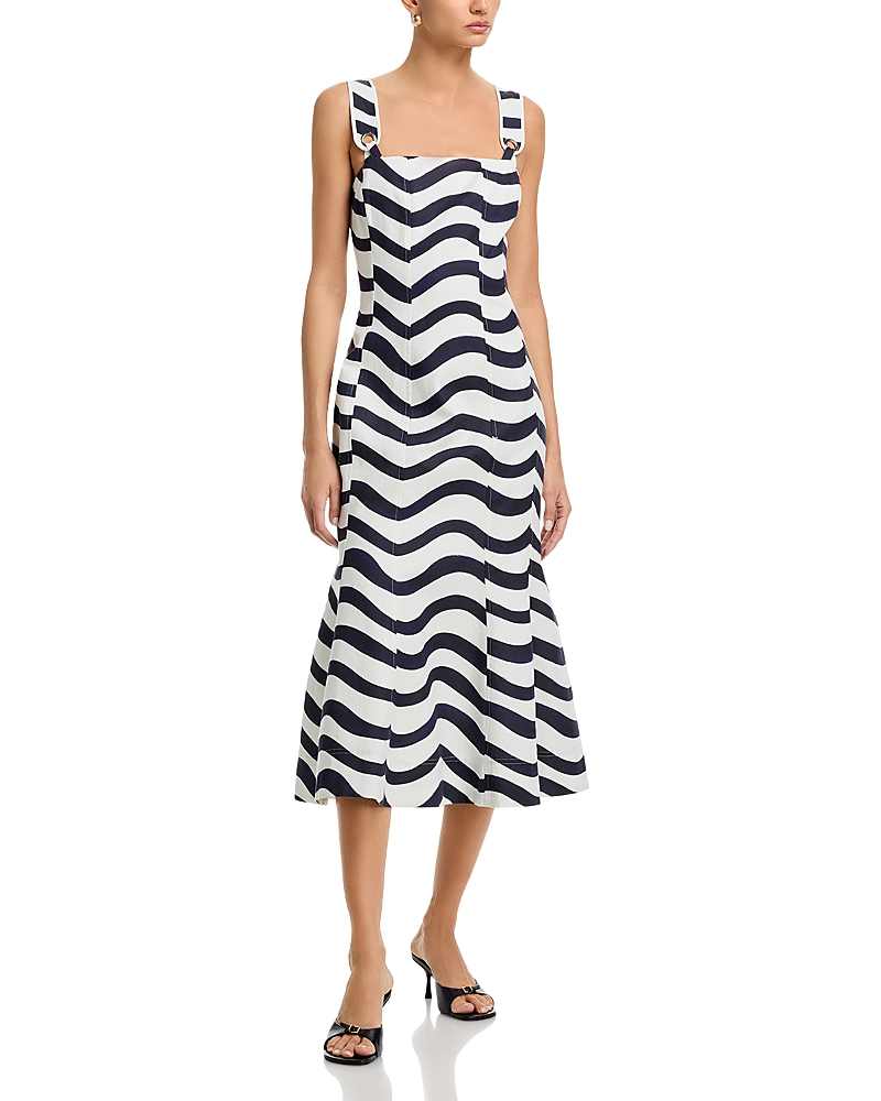 Milly Liorah Printed Midi Dress