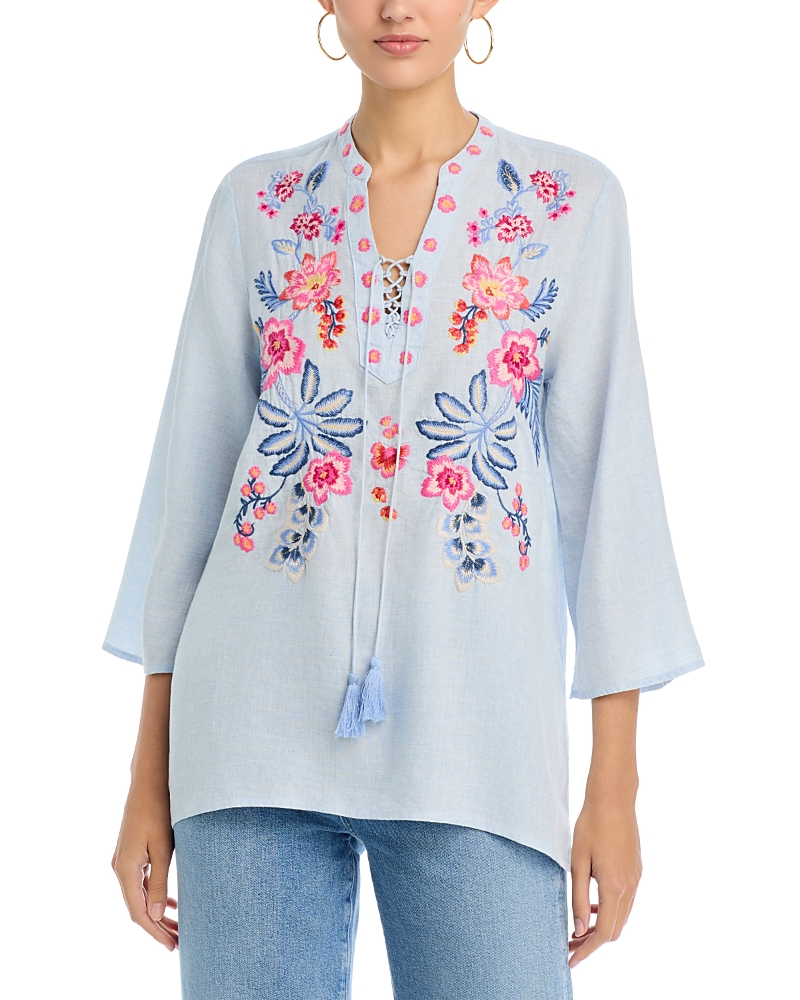 Johnny Was Liriel Tie Front Blouse